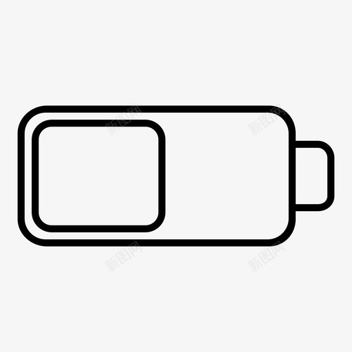 半充电电池蓄电池充电图标svg_新图网 https://ixintu.com 充电 半充电电池 蓄电池