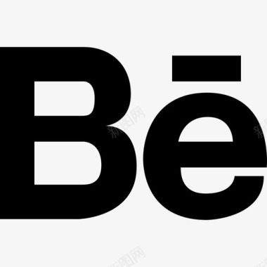 Behance大徽标社交媒体扩展用户界面图标图标