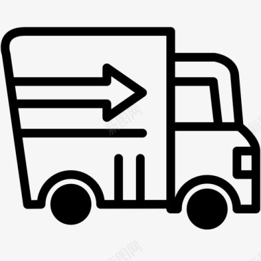 送货车运输车辆图标图标