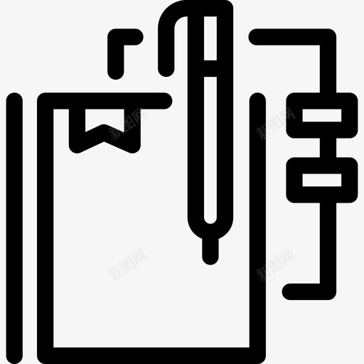 学习工具大学线性图标svg_新图网 https://ixintu.com 大学 学习工具 线性