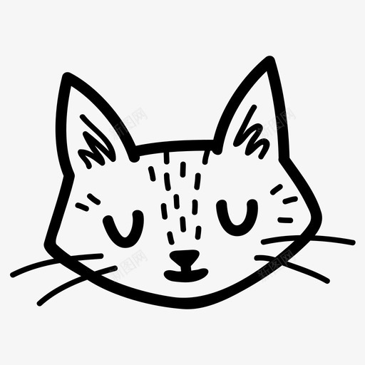 家猫小猫喵喵图标svg_新图网 https://ixintu.com 喵喵 宠物 家猫 小猫 猫