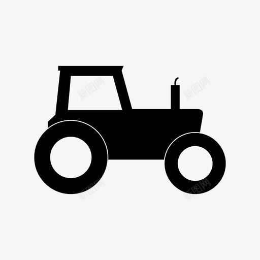 拖拉机农业机械图标svg_新图网 https://ixintu.com 农业 拖拉机 机械 电力 运输