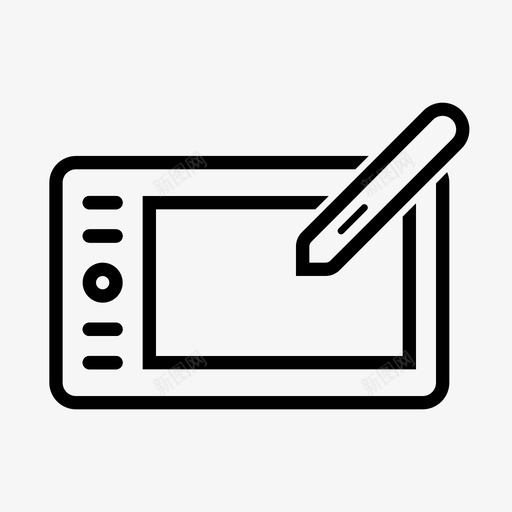平板电脑绘图图形图标svg_新图网 https://ixintu.com 图形 外围设备 平板电脑 笔 绘图