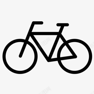 自行车运动健身房图标图标