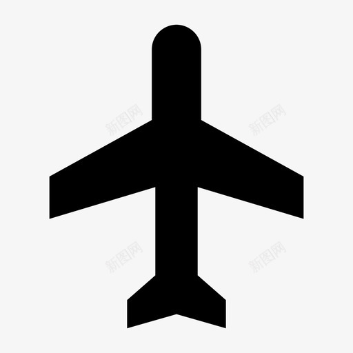 飞行模式飞机标志机场图标svg_新图网 https://ixintu.com 人群 机场 飞机 飞机标志 飞行模式
