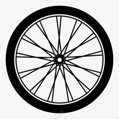 自行车轮子汽车轮子图标图标