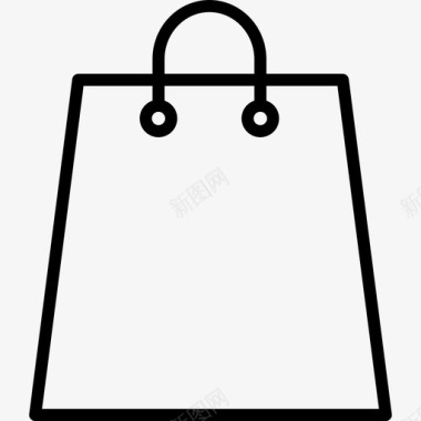 购物纸袋商业购物成瘾图标图标