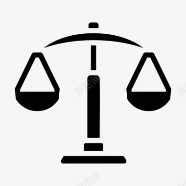 规模正义法律图标图标