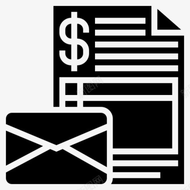 商务信函商务合同商务建议书图标图标