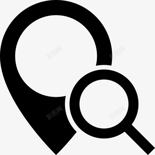搜索目的地地址查找图标svg_新图网 https://ixintu.com pin和标志 地址 搜索 搜索目的地 映射pin 查找