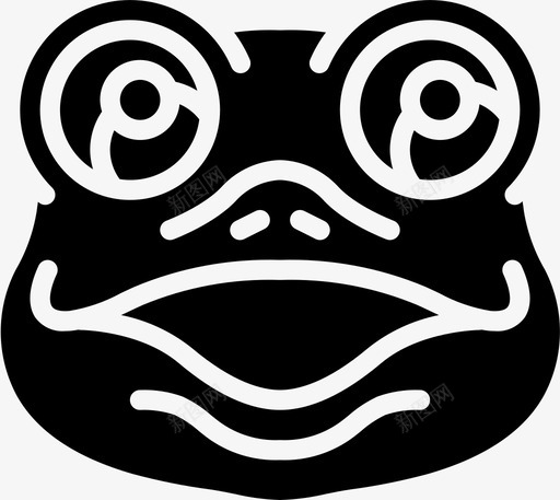 Froganimalavatar图标svg_新图网 https://ixintu.com Frog animal animalavatarssolid avatar avatars