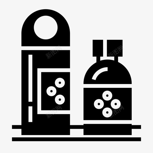 清新剂芳香剂香水图标svg_新图网 https://ixintu.com 房间清新剂 气味 清新剂 清洁客房标识图标 芳香剂 香水