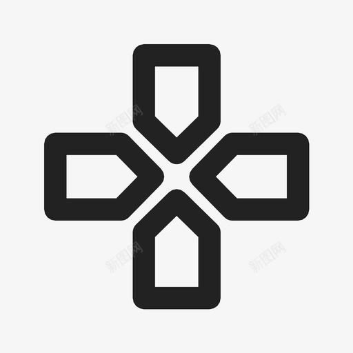 按钮箭头控制器图标svg_新图网 https://ixintu.com 按钮 控制器 操纵杆 游戏机 箭头