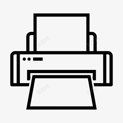 打印机计算机硬件图标svg_新图网 https://ixintu.com 外围设备 打印机 硬件 计算机 输出