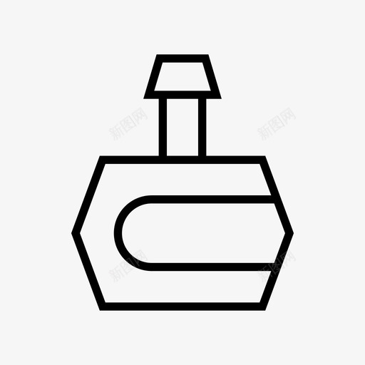 香水瓶子容器图标svg_新图网 https://ixintu.com 包装 容器 气味 瓶子 香水