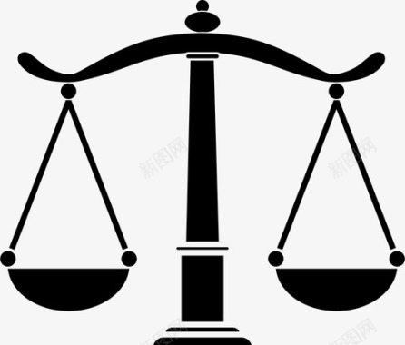 正义平衡尺度法院图标图标