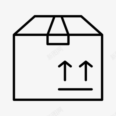 移动包裹物流箱4个图标图标