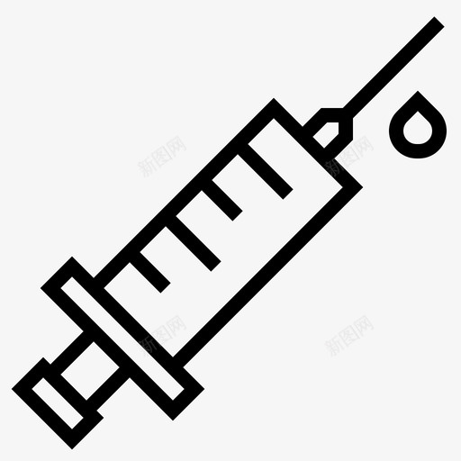 疫苗医疗保健医疗图标svg_新图网 https://ixintu.com 医疗 医疗保健 注射器 疫苗