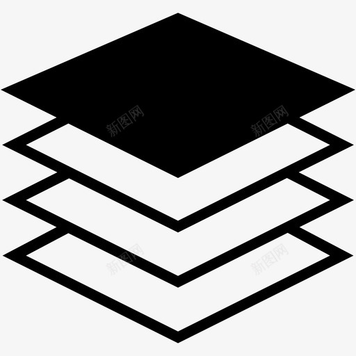 层数多层纸张图标svg_新图网 https://ixintu.com 多层 天花板 层数 纸张 胶合板 薄板
