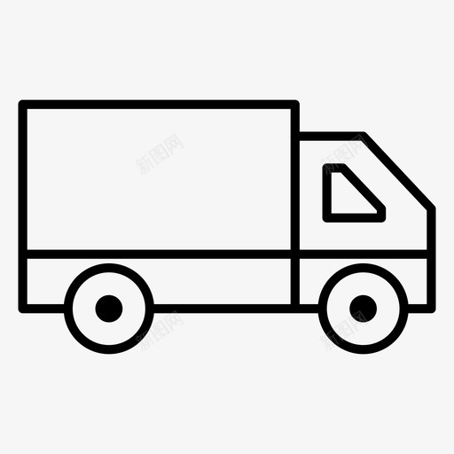 免费送货商业购物图标svg_新图网 https://ixintu.com 免费送货 卡车 商业 物流1瘦 购物