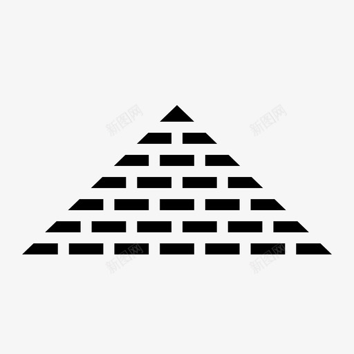 金字塔埃及法老图标svg_新图网 https://ixintu.com 埃及 法老 著名建筑 金字塔