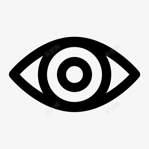 眼睛视力视野图标svg_新图网 https://ixintu.com 眼睛 视力 视野