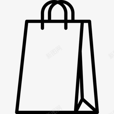 大纸袋购物成瘾图标图标