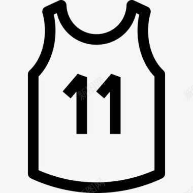 篮球衫运动型图标图标