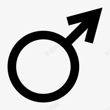 男性平等性别图标图标