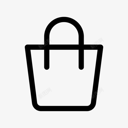 购物袋购买出售图标svg_新图网 https://ixintu.com 出售 购买 购物物品 购物袋