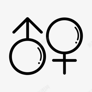 性女性性别图标图标