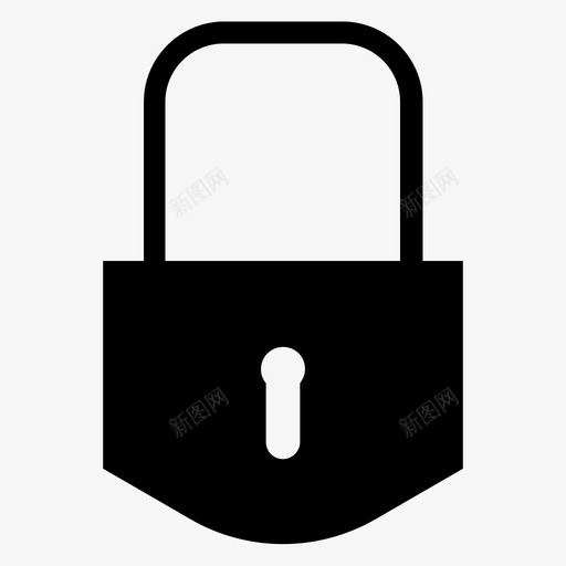 锁防护锁孔图标svg_新图网 https://ixintu.com 保护 私人 锁 锁孔 防护