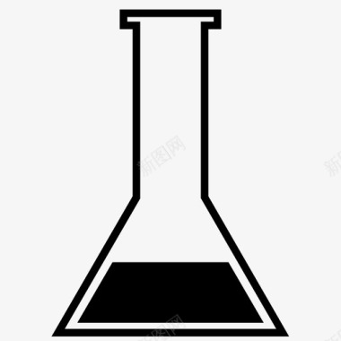 锥形瓶化学实验图标图标