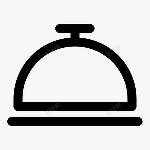 铃服务晚餐菜图标svg_新图网 https://ixintu.com 叫餐铃 吃 家庭 晚餐 菜 铃服务 餐厅