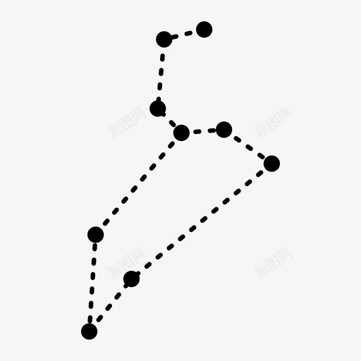 狮子座占星术星座图标svg_新图网 https://ixintu.com 占星术 太空 恒星 星座 狮子座 狮子座项链