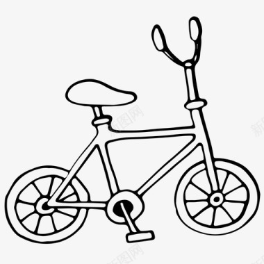 自行车活动休闲生活方式图标图标