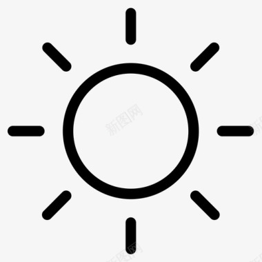 太阳照相机对比度图标图标