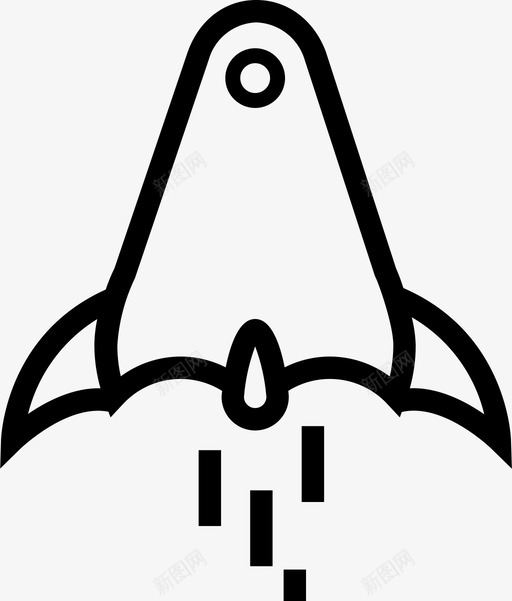 火箭助推发射图标svg_新图网 https://ixintu.com 助推 发射 搜索引擎优化图标 火箭 运动 速度