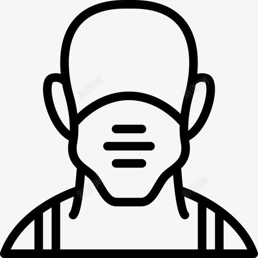 面罩呼吸面罩健康图标svg_新图网 https://ixintu.com 健康 健康与安全 健康与安全大纲 呼吸面罩 面罩