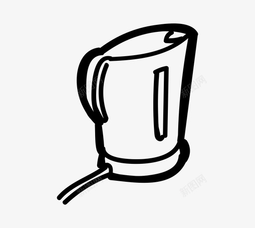 电水壶煮沸烹饪图标svg_新图网 https://ixintu.com 厨房 烹饪 煮沸 电水壶 茶 饮料
