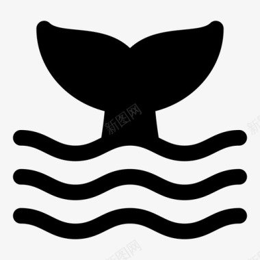 尾巴鱼海洋图标图标