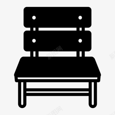 长凳椅子座椅图标图标