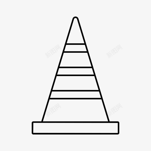 交通锥路路锥图标svg_新图网 https://ixintu.com 交通锥 安全 建筑 路 路锥