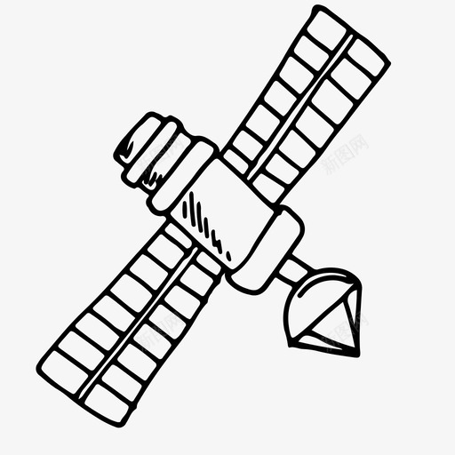 空间站太阳系空间技术图标svg_新图网 https://ixintu.com 太阳系 宇宙 空间技术 空间站