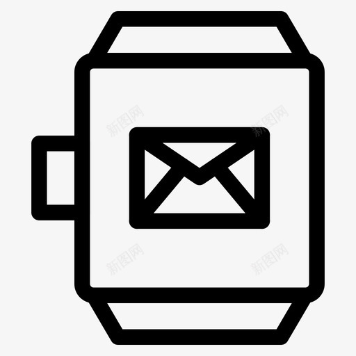 智能手表电子邮件智能手表图标svg_新图网 https://ixintu.com 智能手表 智能手表电子邮件