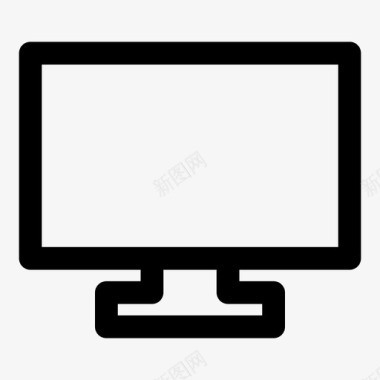 计算机显示器监视器图标图标