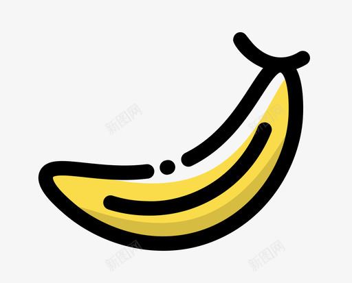 香蕉svg_新图网 https://ixintu.com 香蕉