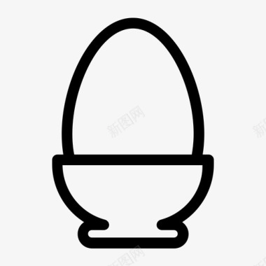 鸡蛋鸡蛋杯煮鸡蛋图标图标