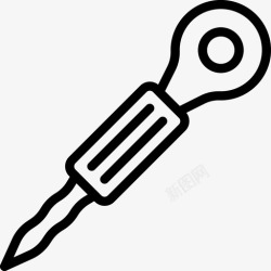 卷发风格卷发器美容产品图标高清图片