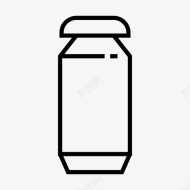 瓶饮料罐图标图标